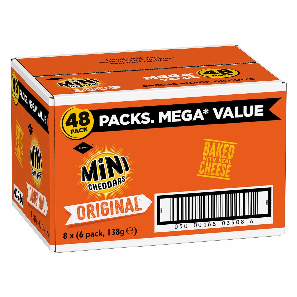 Jacobs Mini Cheddars Original 48 x 23g, UK version