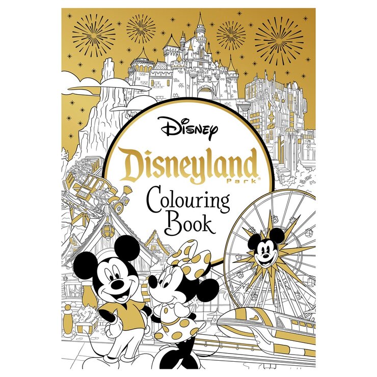 Disney colouring book with assorted themes, paperback - British product