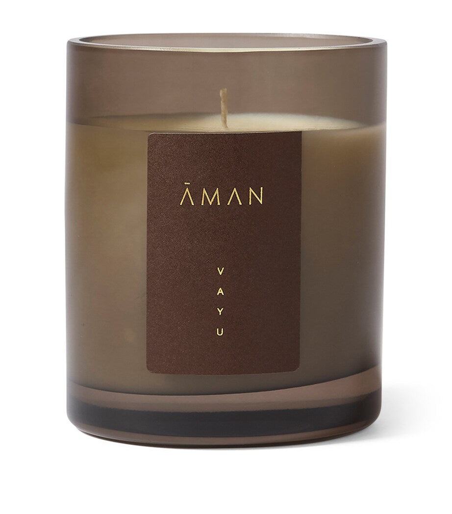Fine Fragrance Candle with Tropical Notes in Hand-Blown Glass Jar, 250g