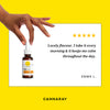 Cannaray CBD oil drops orange flavour 1500mg 30ml, imported from the UK