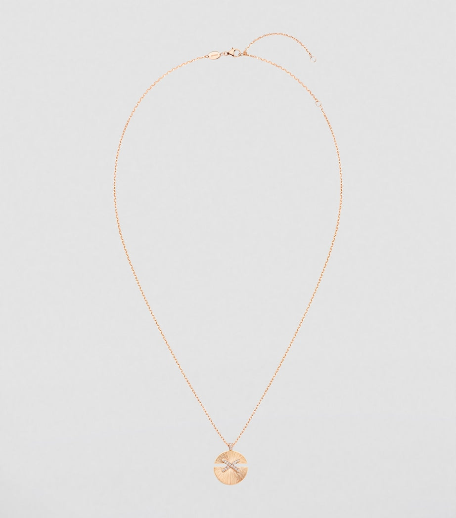 Chaumet Jeux de Liens Harmony pendant rose gold diamond, imported from the UK