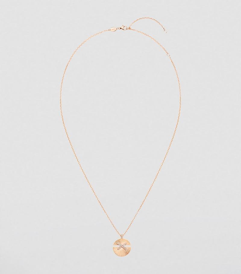 Chaumet Jeux de Liens Harmony pendant rose gold diamond, imported from the UK