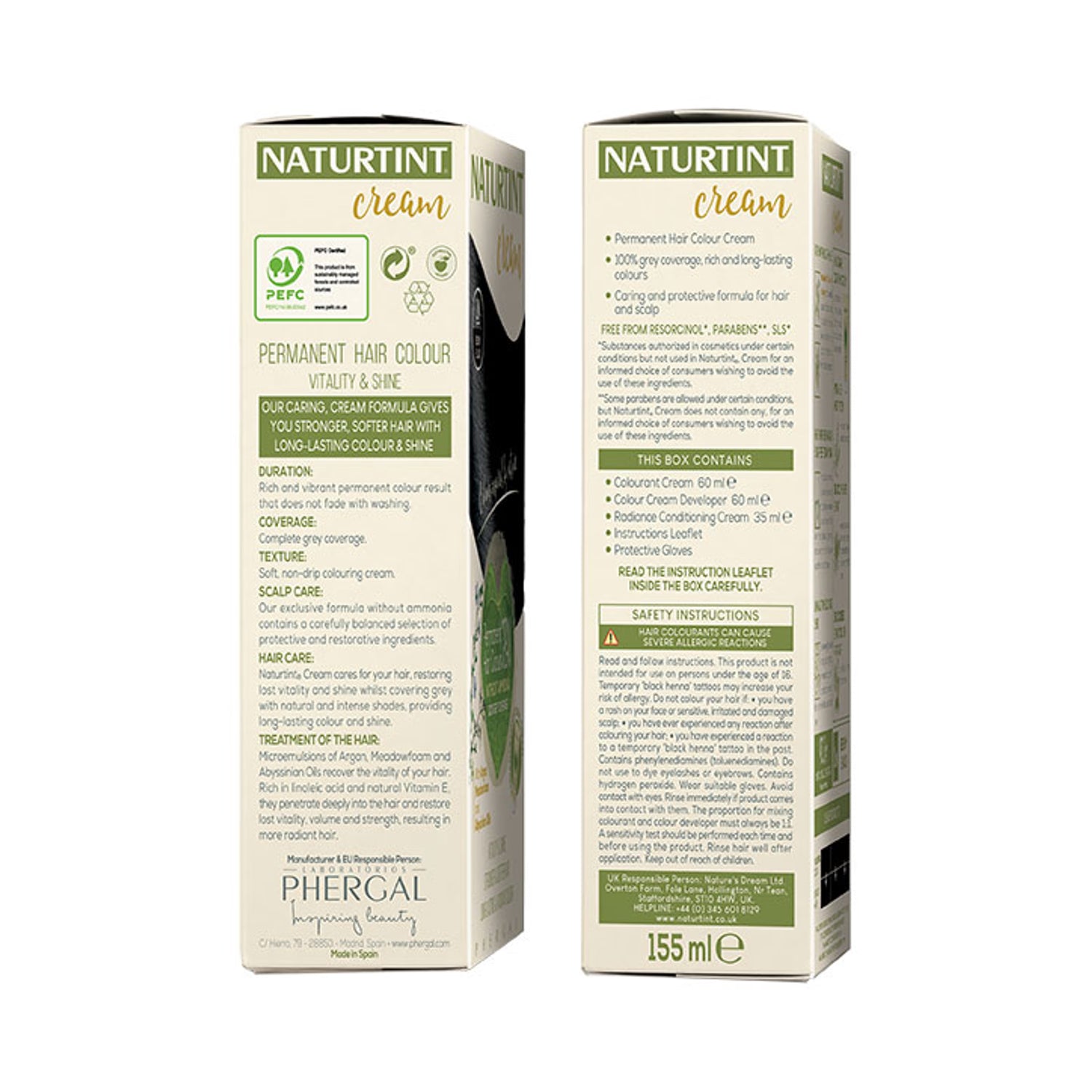 Naturtint hair colour cream 3N Dark Chestnut Brown, UK version