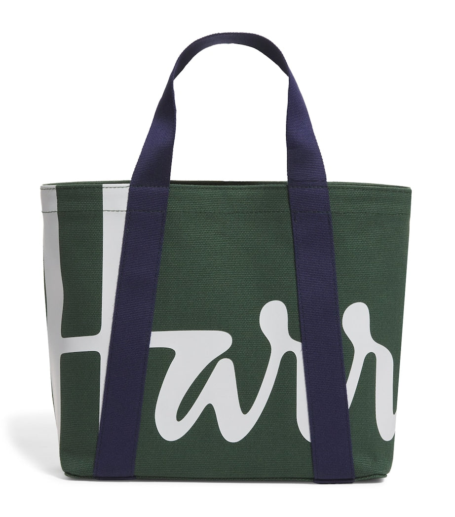 Harrods mini cotton logo tote bag H23cm, UK version