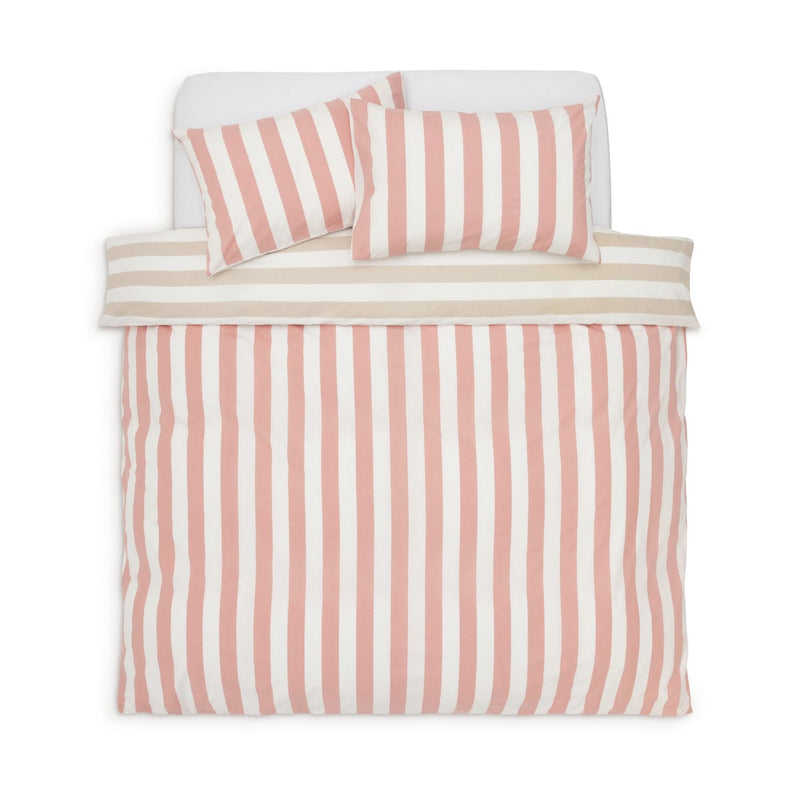Habitat Summer Haze Stripe Pink duvet cover set double, UK version