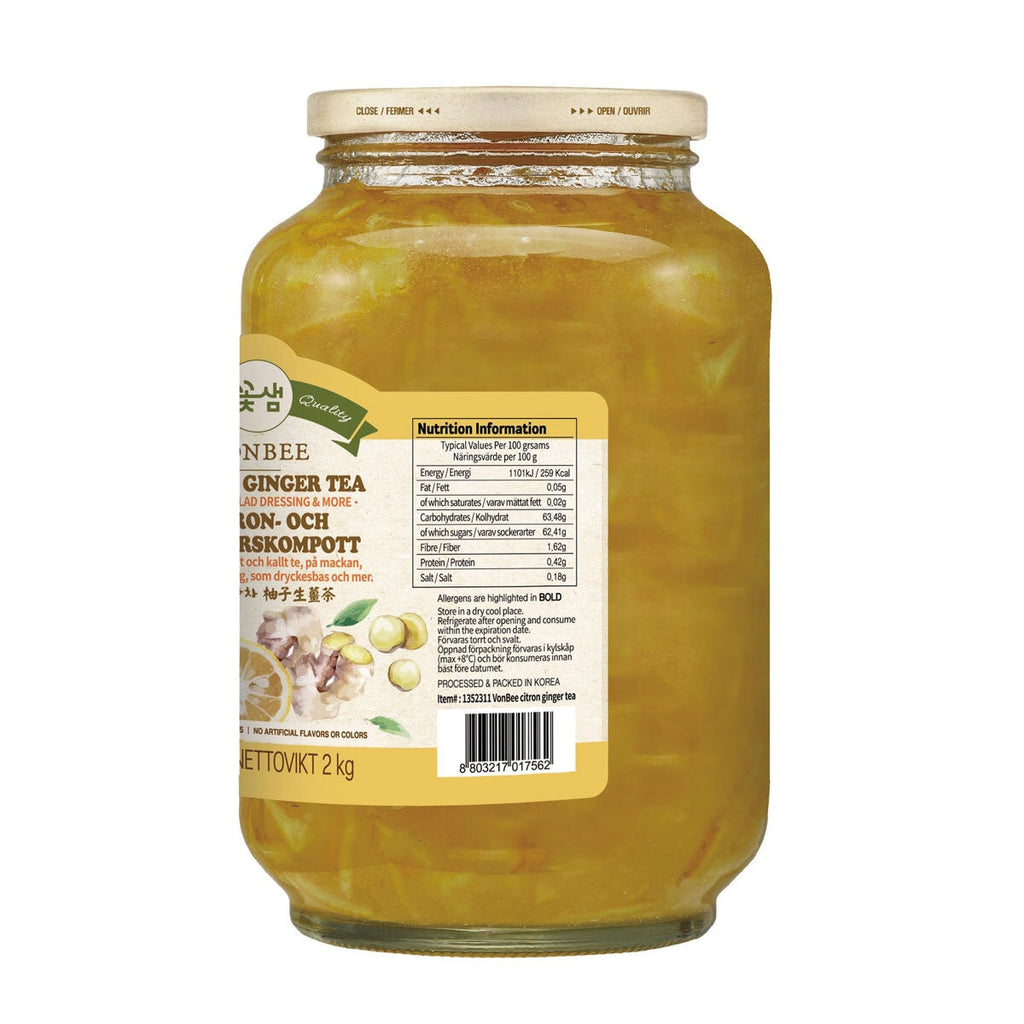 Vonbee Citron & Ginger Tea, 2kg