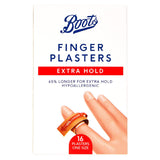 Boots Extra Hold Finger Plasters - 16 Pack First Aid Boots   