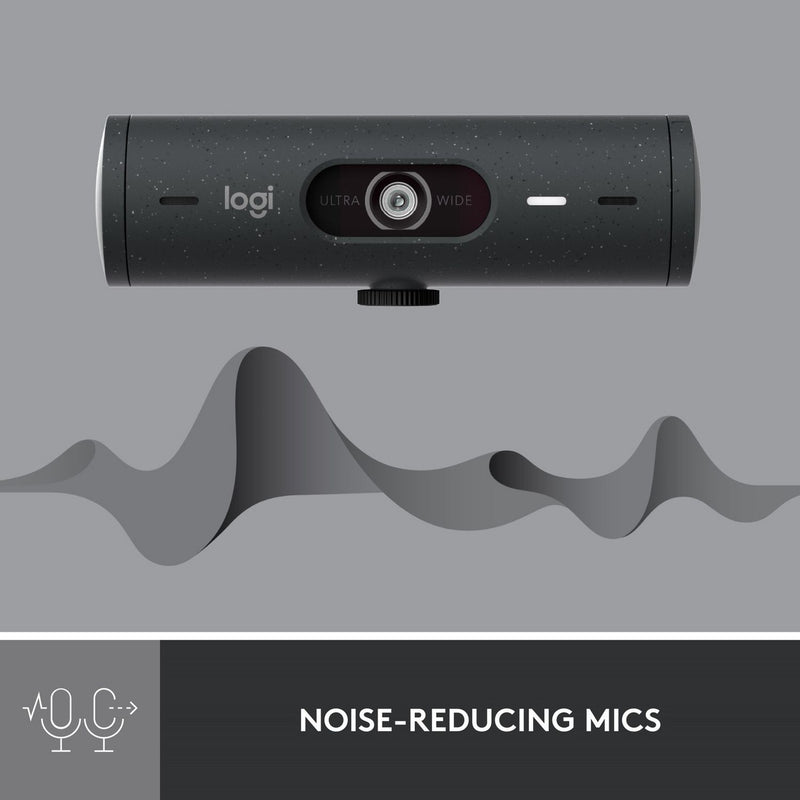 Logitech Brio 500 HD 1080p webcam graphite, imported from the UK