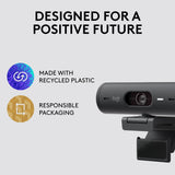 Logitech Brio 500 HD 1080p webcam graphite, imported from the UK