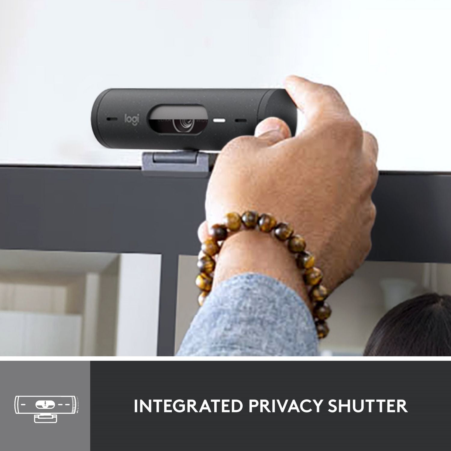 Logitech Brio 500 HD 1080p webcam graphite, imported from the UK