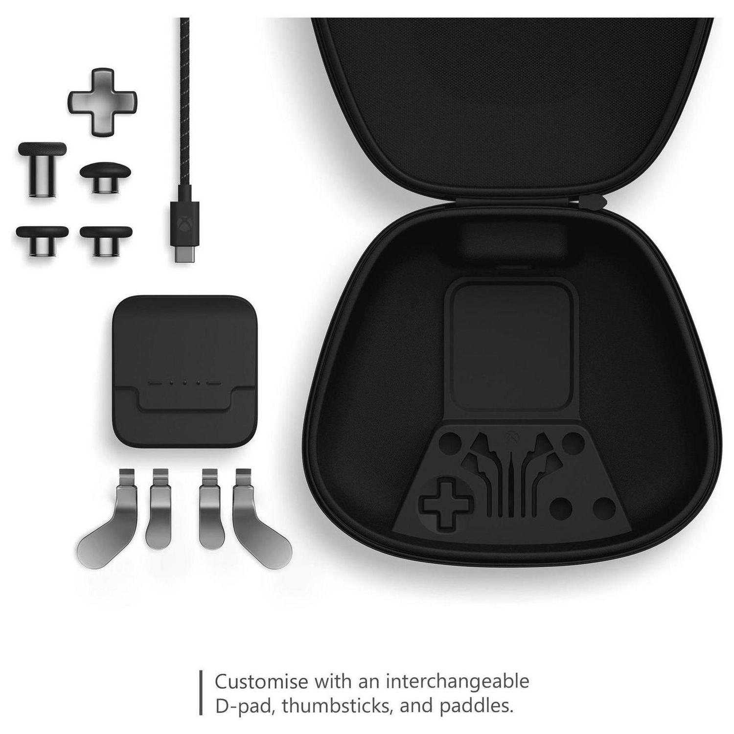 Xbox Elite Series 2 component pack with thumbsticks and paddles, UK version