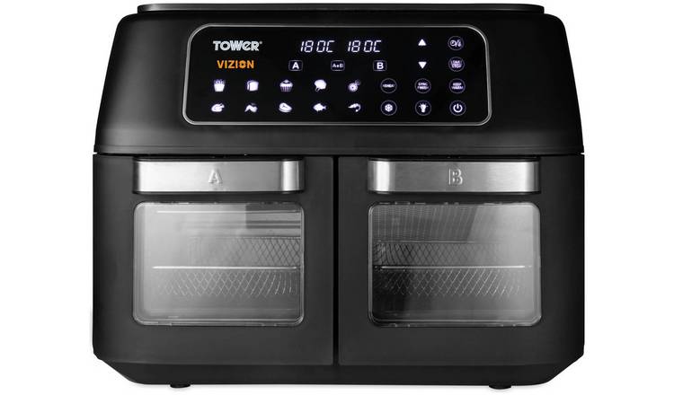 Tower T17102 Vortx Vizion 11L Dual Air Fryer Oven - Black