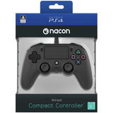 Nacon PS4 wired compact controller black (British brand)