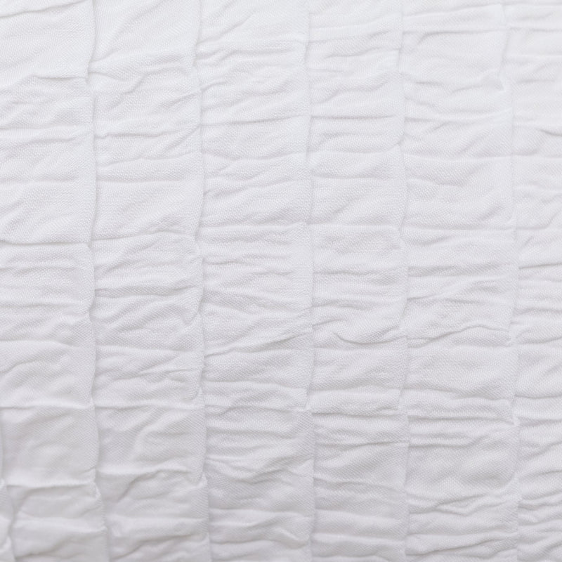 Argos Home Crinkle White Bedding Set - King size