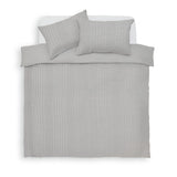 Argos Home Crinkle Grey duvet cover set Double - British product