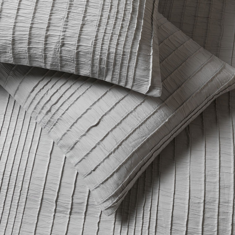 Argos Home Crinkle Grey duvet cover set Double - British product