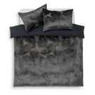 Habitat velvet duvet set charcoal feather design double, UK version