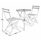 Habitat Eve 2 seater metal garden bistro set in green, UK version
