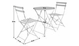 Habitat Eve 2 seater metal garden bistro set in green, UK version