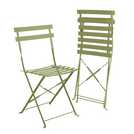 Habitat Eve 2 seater metal garden bistro set in green, UK version
