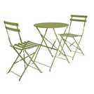 Habitat Eve 2 seater metal garden bistro set in green, UK version