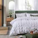 Argos Home Seersucker White Bedding Set for single beds - British product
