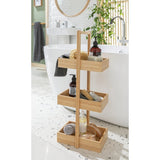 Habitat 3 tier bamboo storage caddy natural (British brand)