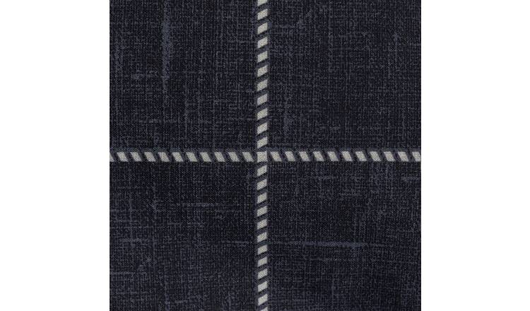 Argos Home Grid Check Grey Double Duvet Cover Set - British product