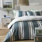 Habitat Coastal Stripe Blue duvet cover set Double, UK version
