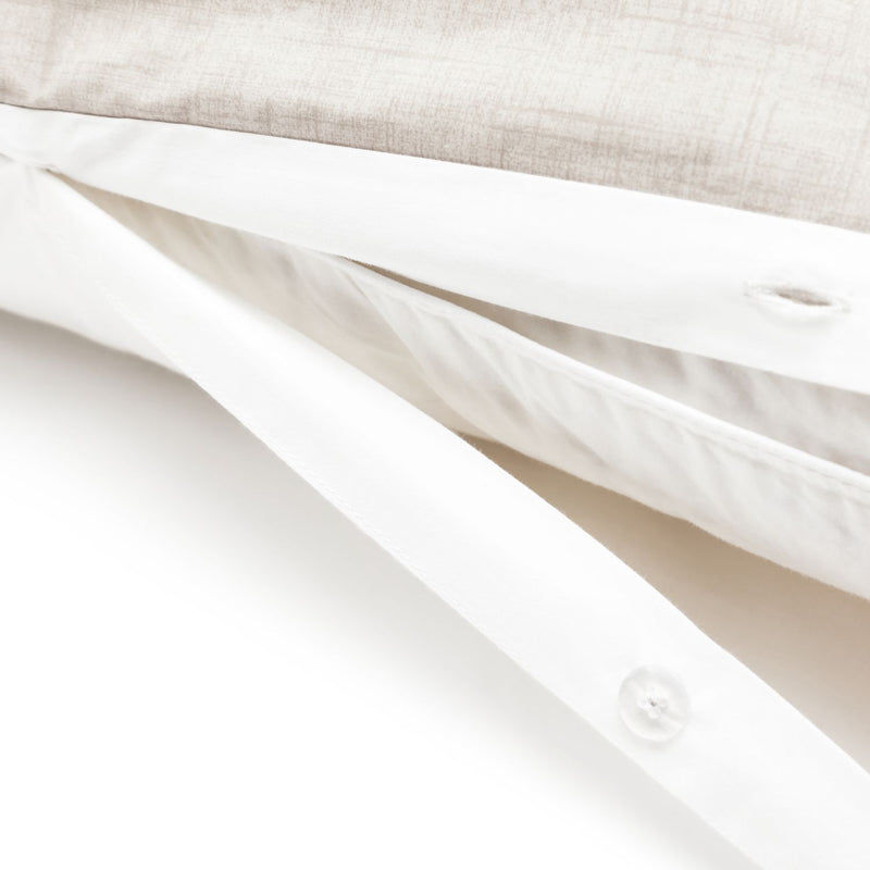 Habitat Oxford Edge White duvet cover set - king size, UK version