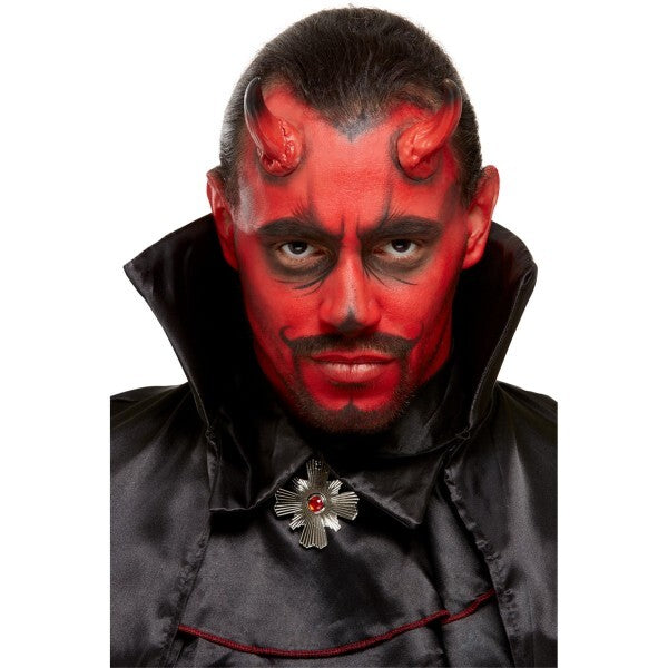 Smiffys devil kit red black facepaints horns British product