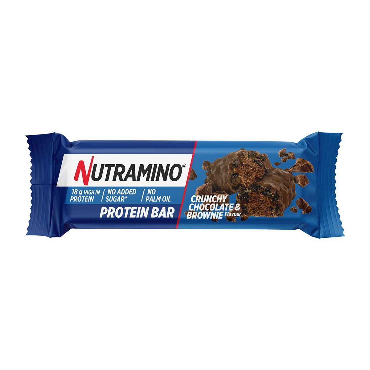 Nutramino Protein Bar Crunchy Chocolate & Brownie 55g Sports, Energy & Wellness Drinks Boots   