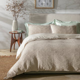 Habitat cotton contrast waffle beige bedding set king size, UK version