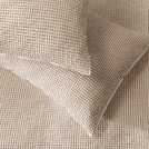 Habitat cotton contrast waffle beige bedding set king size, UK version