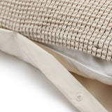 Habitat cotton contrast waffle beige bedding set king size, UK version