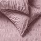 Habitat Seersucker Wide Stripe Lilac Duvet Cover Set Double, UK version