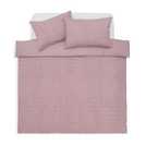 Habitat seersucker wide stripe lilac bedding set king size, UK version