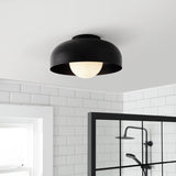 Habitat black bathroom ceiling light H17 x D30cm, UK version