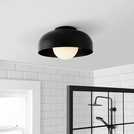 Habitat black bathroom ceiling light H17 x D30cm, UK version
