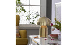 Habitat brass mushroom steel table lamp, UK version