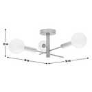Habitat brass bathroom ceiling light, 58cm diameter, UK version