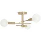 Habitat brass bathroom ceiling light, 58cm diameter, UK version