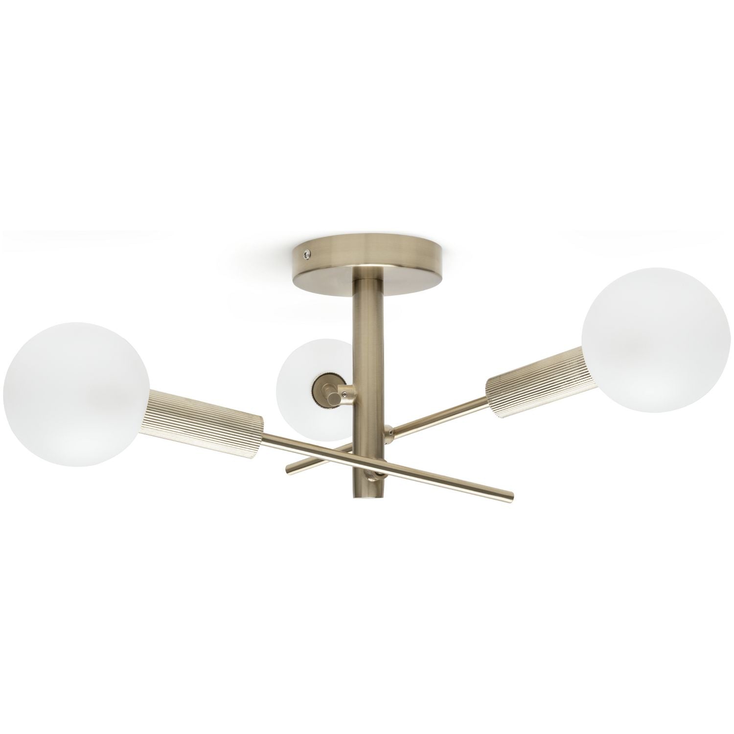 Habitat brass bathroom ceiling light, 58cm diameter, UK version
