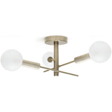 Habitat brass bathroom ceiling light, 58cm diameter, UK version