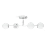 Habitat chrome bathroom ceiling light with four glass globes - British product