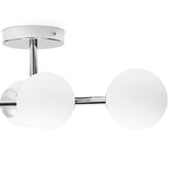 Habitat chrome bathroom ceiling light with four glass globes - British product