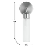 Habitat Gold Ribbed Metal Bathroom Wall Light H28cm W12.5cm, UK version