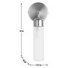 Habitat Gold Ribbed Metal Bathroom Wall Light H28cm W12.5cm, UK version