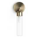 Habitat Gold Ribbed Metal Bathroom Wall Light H28cm W12.5cm, UK version