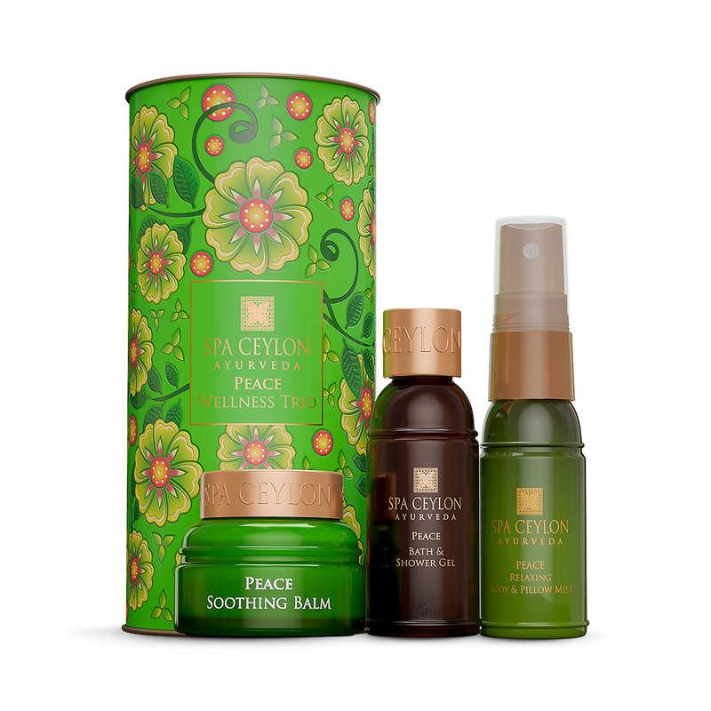 Spa Ceylon Peace Wellness Trio bath gel mist balm (British brand)